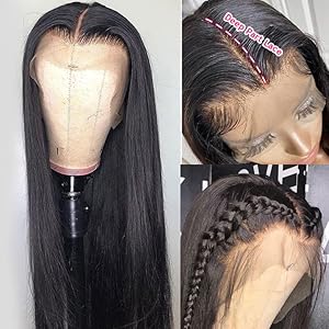 straight lace front wig