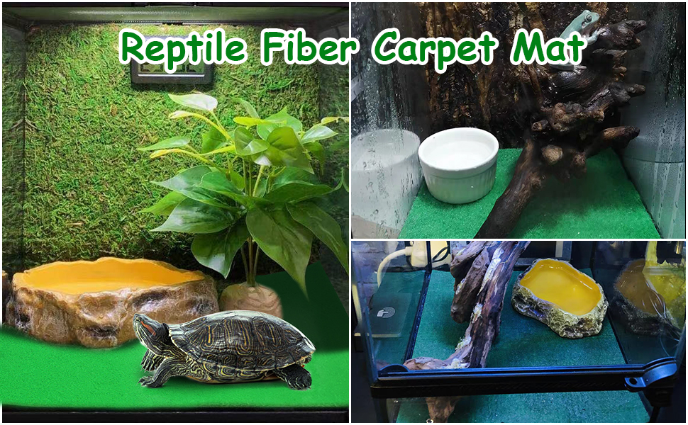 Reptile Carpet Mat Substrate Liner Bedding for Terrarium Lizard Snake