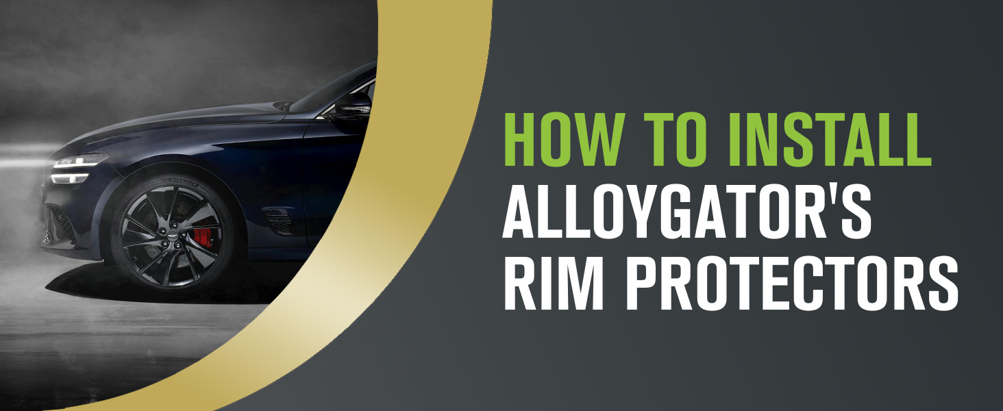 AlloyGator Rim Protector Car Wheels Avoid Scratches Scuffs Curb Rash Rim Protectors