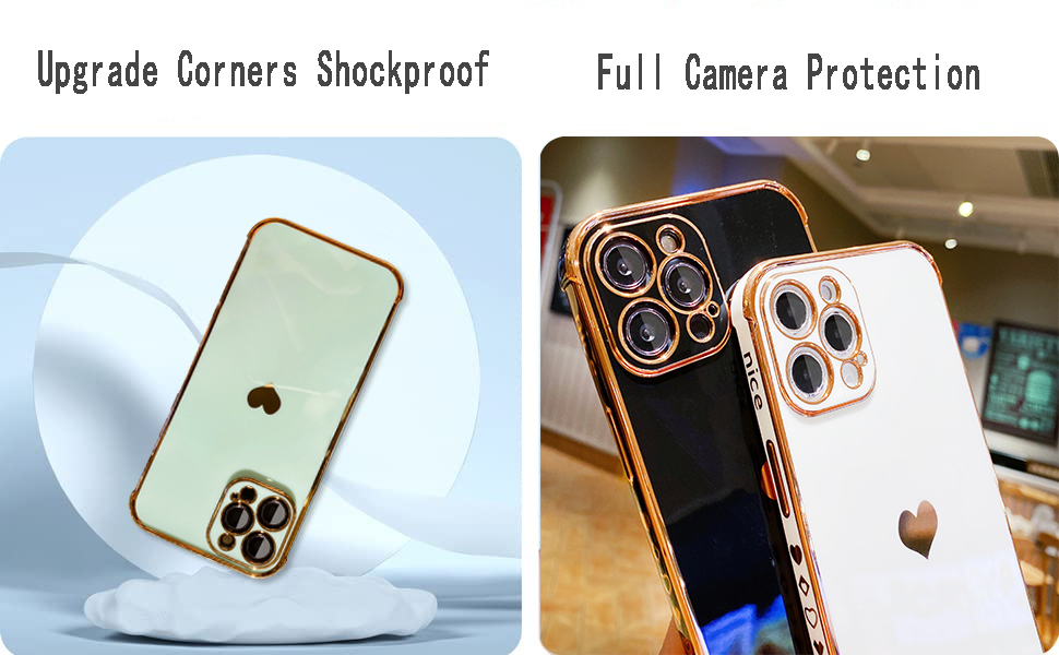iPhone 12 Pro Max Case Plating Gold