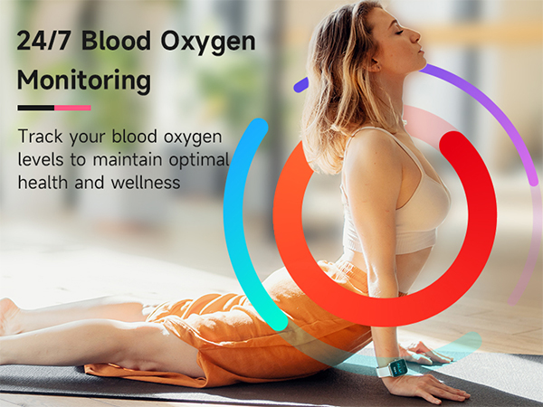 1.8" Smartwatch with Heart Rate/SpO2/Sleep Monitor, 100+ Sports Mode