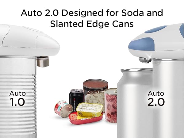 Auto 2.0 designed for soda an slanted edge cans