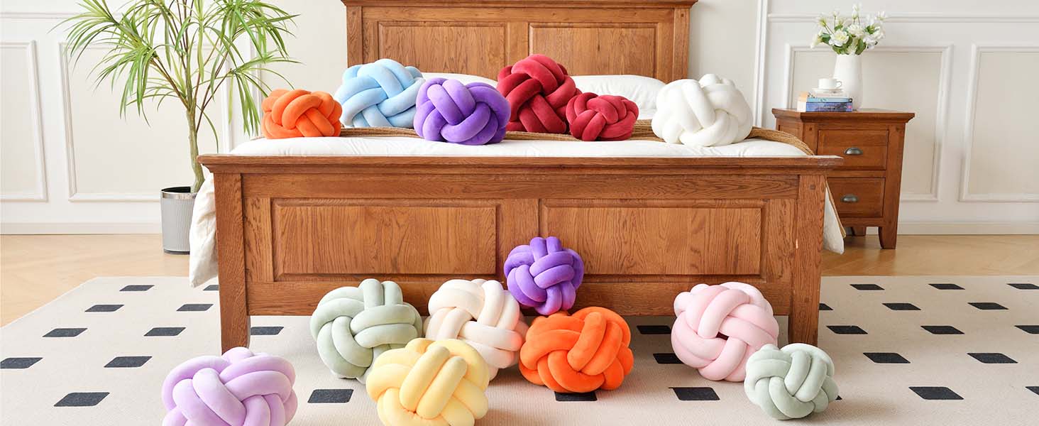 knotted throw pillows for bed decorative pillows kids play
