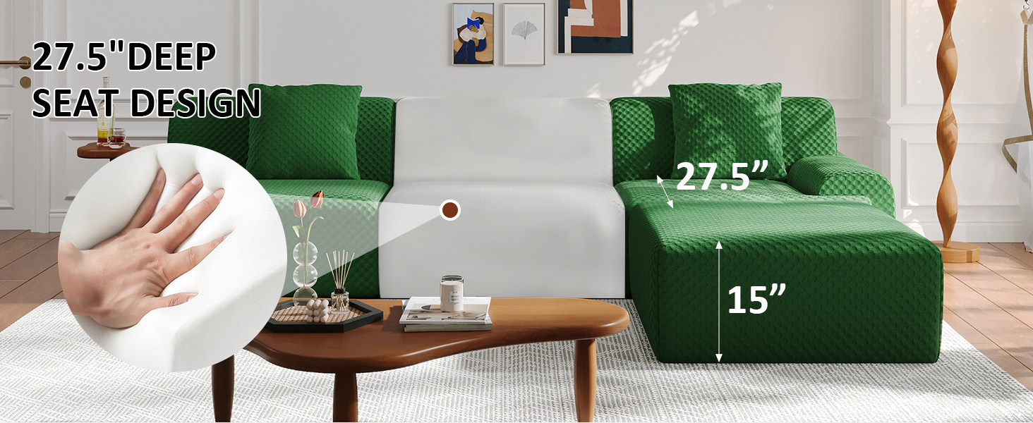 113" Modular Sectional Sofa