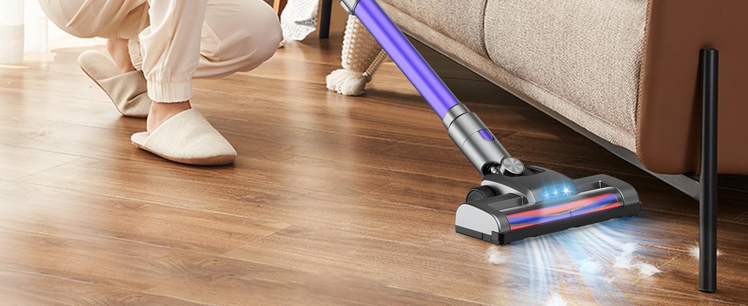 Aspirapolvere Senza Fili IAB - 160W, 25000Pa, Motore Brushless, Autonomia 40 Minuti, Leggero