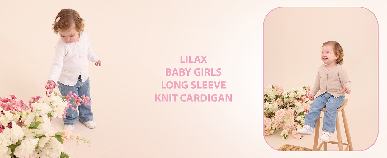 baby girl clothes cardigan easter photoshoot daily wear birthday toddler white infant pink school