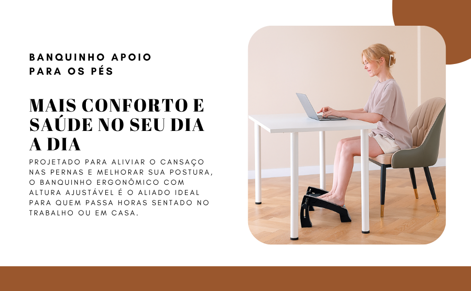 Banquinho Apoio Para Os Pés 