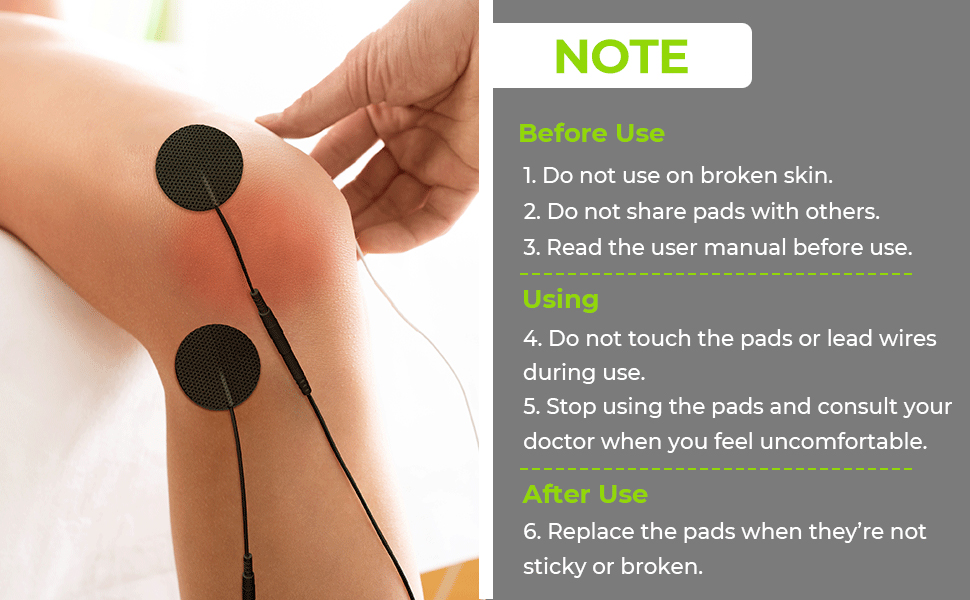 AUVON TENS Unit Replacement Pads Combination Set, 20 Packs