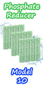 6 count ammonia reducer filter pads fish tank filter pads for quietflow led pro model 30 and 50-19