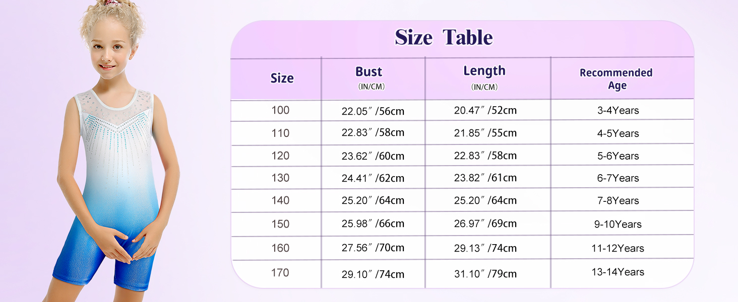 XiaoMoSha Gymnastics Leotards for Girls Sleeveless Unitard Dance Outfit for Little Girls 2-10 Years