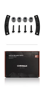 Amazon.com: Noctua NM-AM5/4-MP83 chromax.Black, SecuFirm2 Mounting-Kit ...