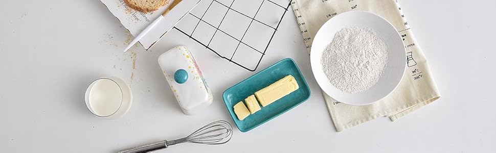 butter dish with cover