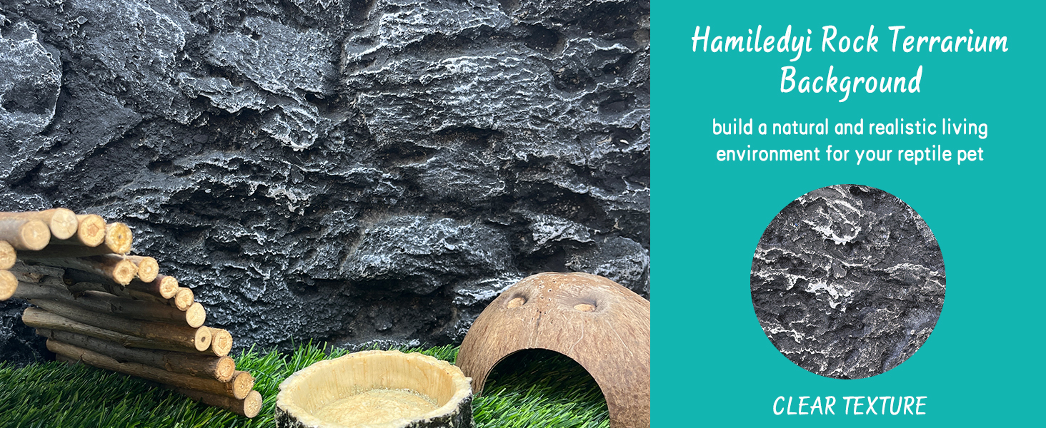 Hamiledyi Rock Terrarium Background Reptile Tank Background Leopard Gecko 3D Wall