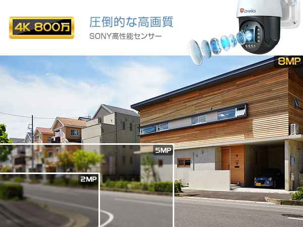 Amazon.co.jp: 【 4K・5GWi-Fi対応】Ctronics 防犯カメラ 屋外