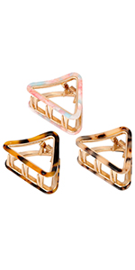 Triangle hair clips