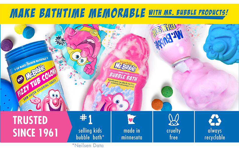 Make Bathtime Memorable with Mr. Bubble Products