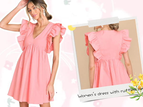 ワンピース overdue flair BABYDOLL MINI DRESS Breezy Charm Halter Babydoll Mini Dress | Windsor