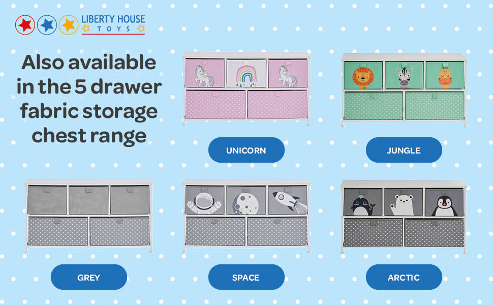 Also available in unicorn, jungle, grey, space, arctic designs