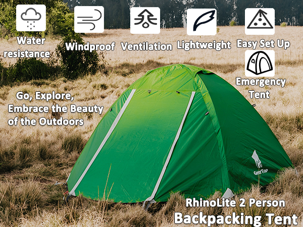 Amazon.com : GEERTOP Ultralight Backpacking Tent 2 Person