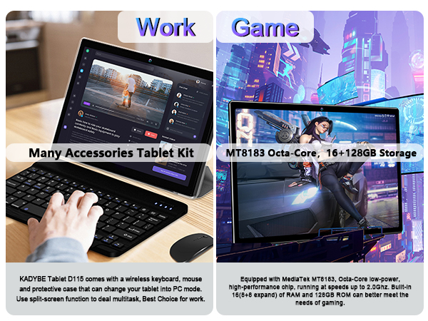 棚*木様 KADYBE　　D115タブレット　Android 13　128GB Amazon.com : Tablet 10.1 Inch Android 13 Tablets 2025 Latest