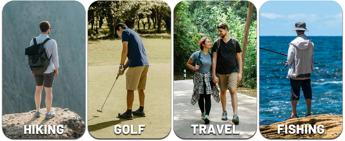 Hiking Travel Golf Fishing Cargo Shorts