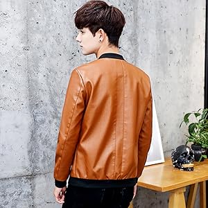 ISOFACE オレンジ レザージャケット