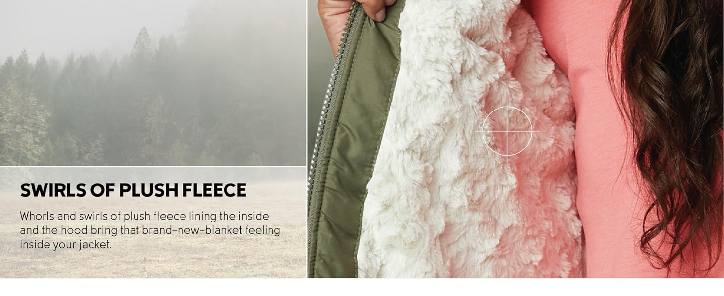 Deep Plush Fleece Swirls