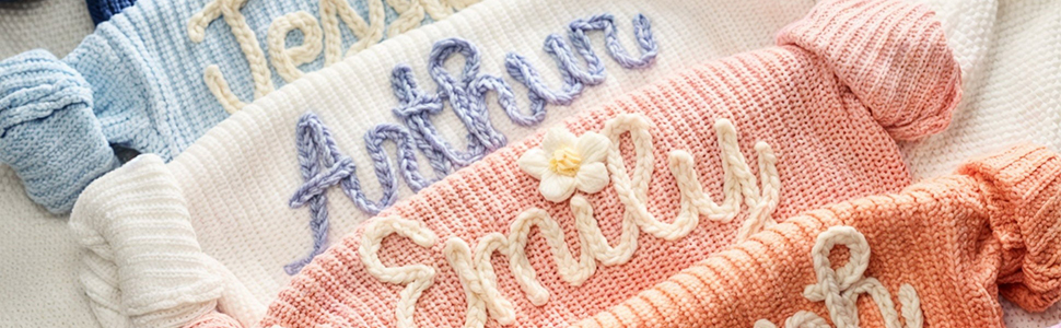 Personalized Baby Knit Sweater