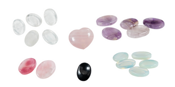 Worry stone heart anxiety stone palm stone