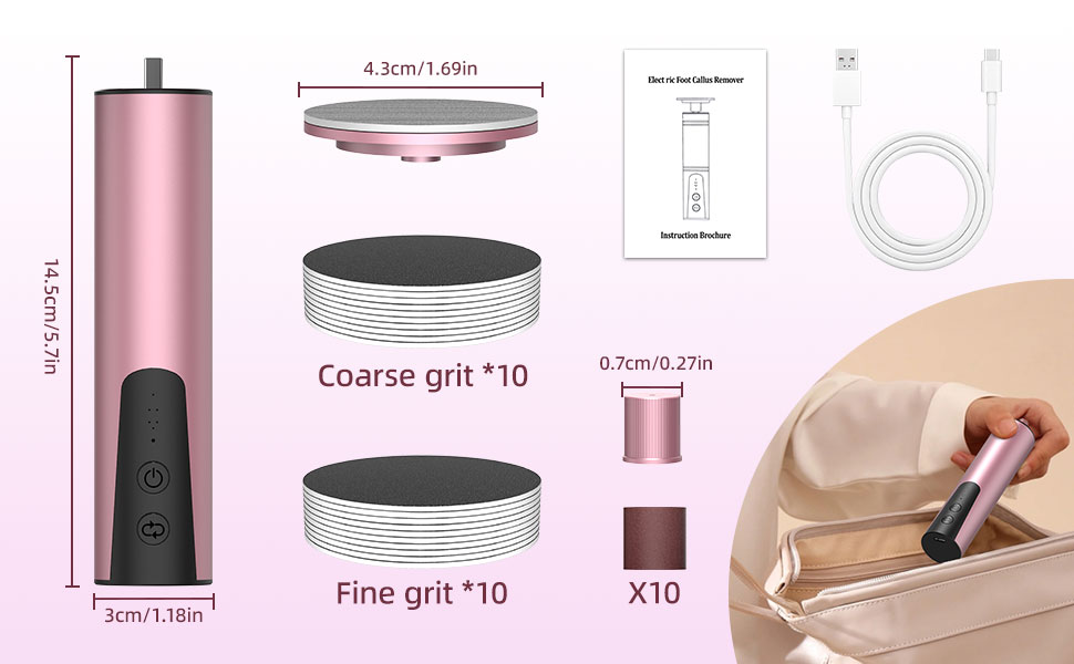 electric foot callus remover,electric callus remover for feet,electric foot file