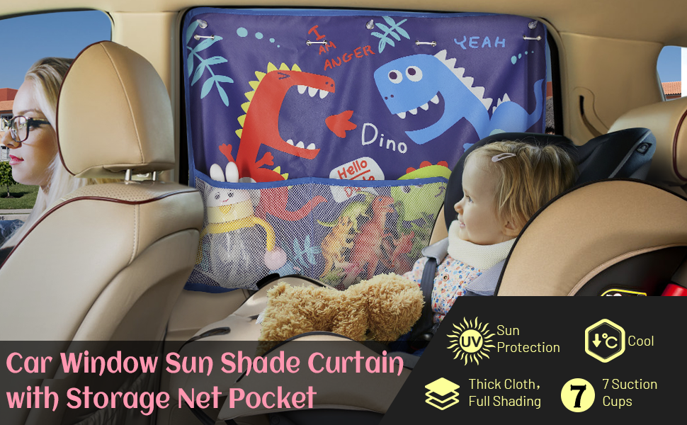 DIZA100 Car Window Shade for Baby, Car Sun Shades with