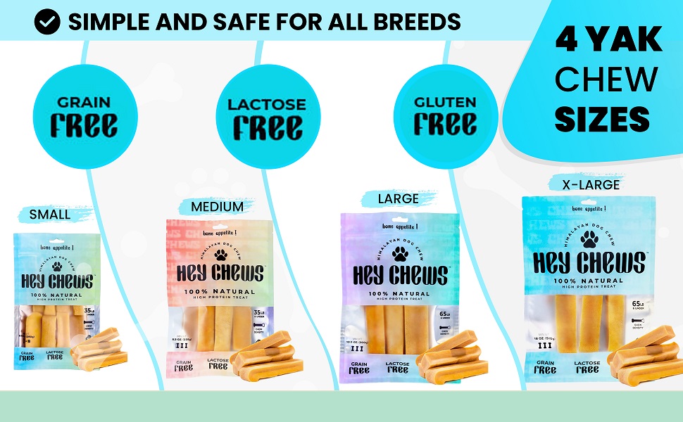 Himalayan Yak Cheese Dog Chews Yak Chew Sticks, All