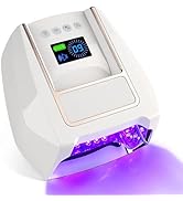BOMOQING Cordless UV Nail Lamp, 96W Rechargeable UV Light for Gel Nails with Automatic Sensor & 4...
