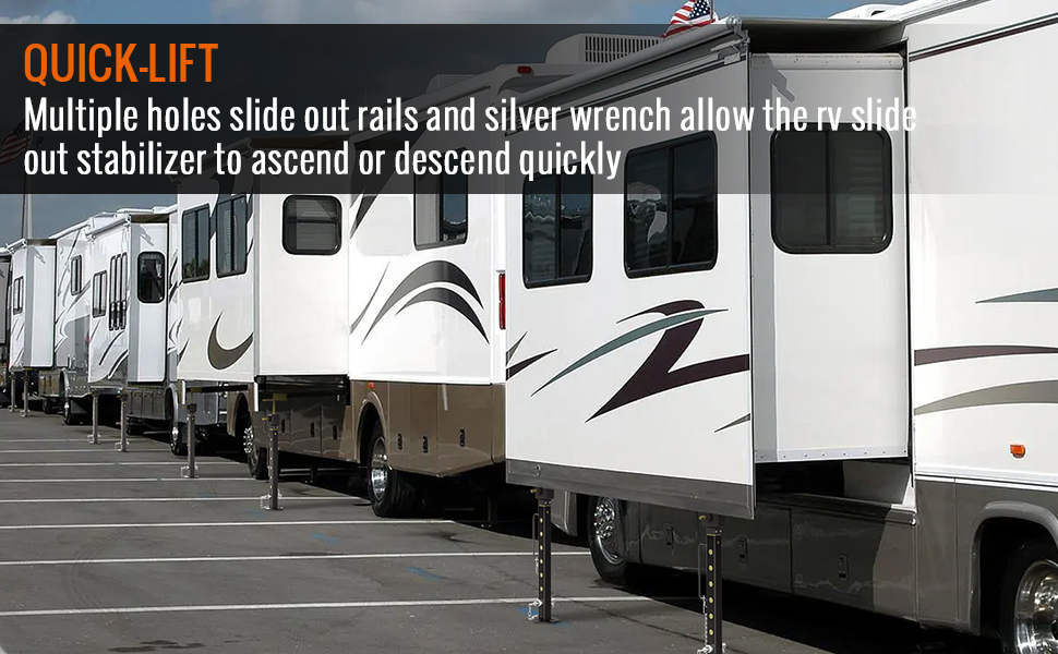 2024 Upgraded RV Slide Out Supports Jacks Adjusted from 16