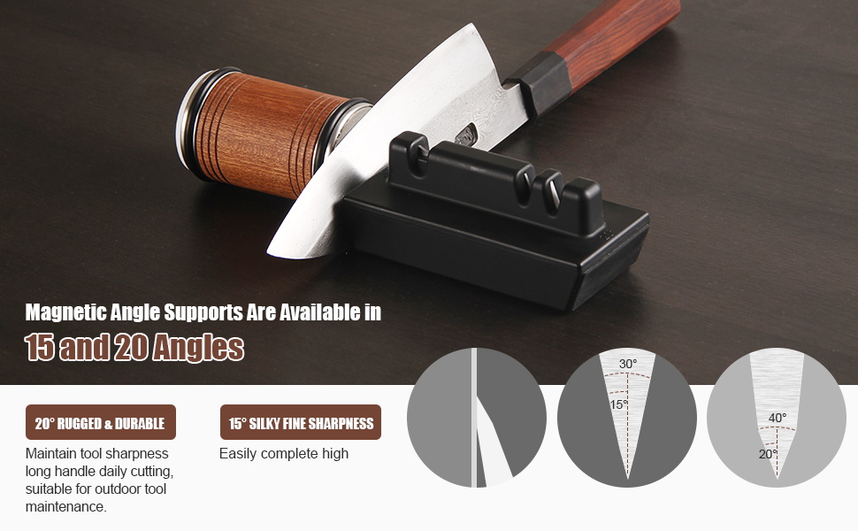 Tumbler Knife Sharpener Kit, Rolling Knife Sharpener with Diamond