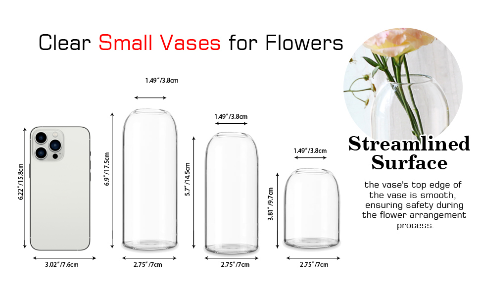 Etolies Glass Bud Vases in Bulk Set of 1... 15 glass bud vases set of 12