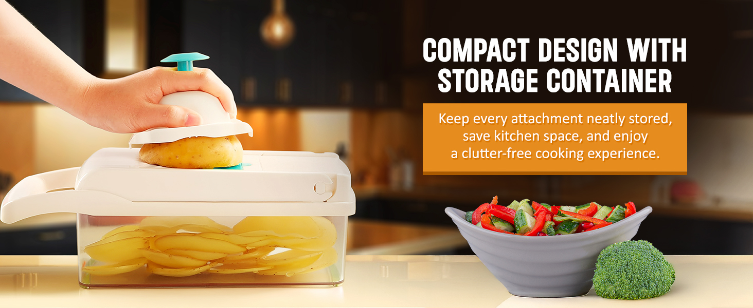 Compact Design with Storage Container