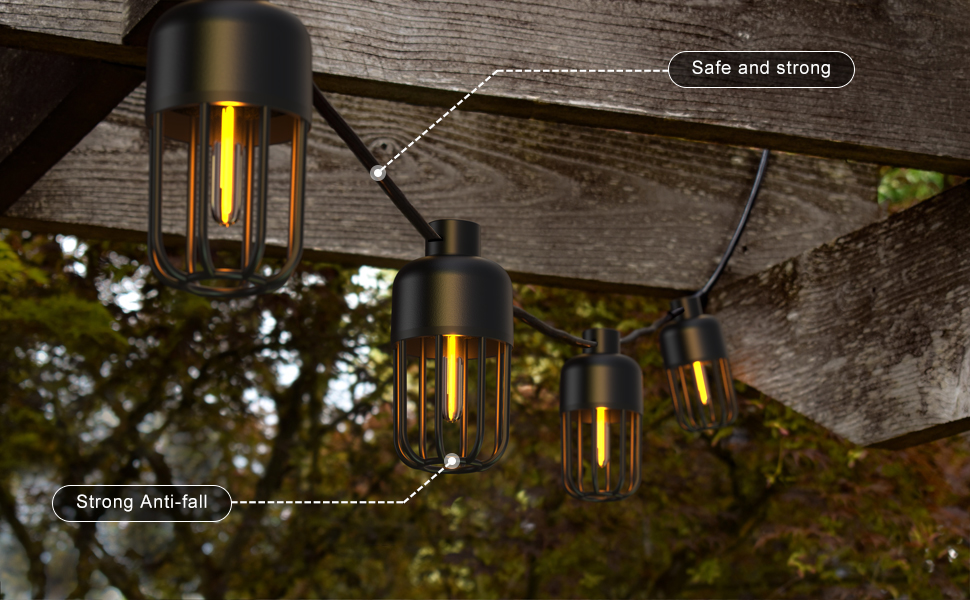 outdoor string lights  for yard outside lights