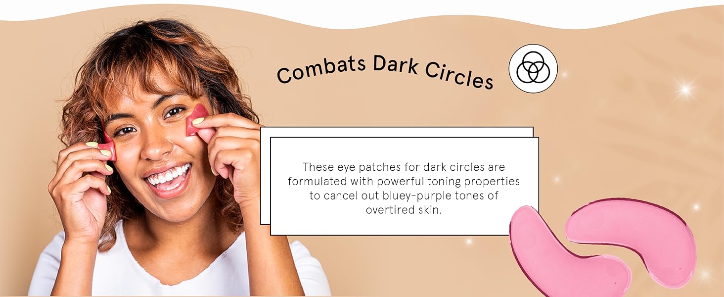 Our under eye patches are packed with a nutrient-rich formula that combats dark circles