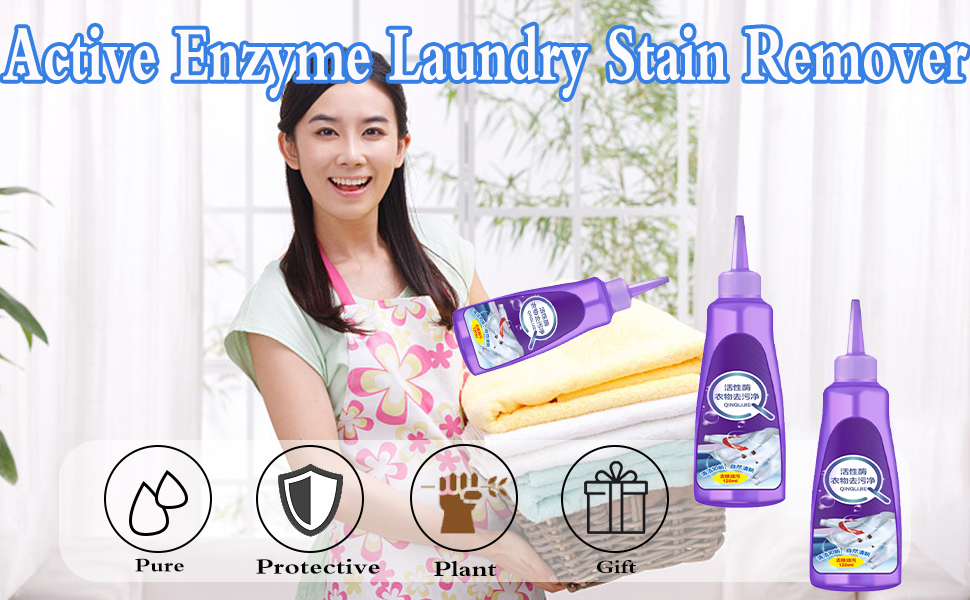 2pcs Active Enzyme Laundry Stain Remover,Active White Shirt
