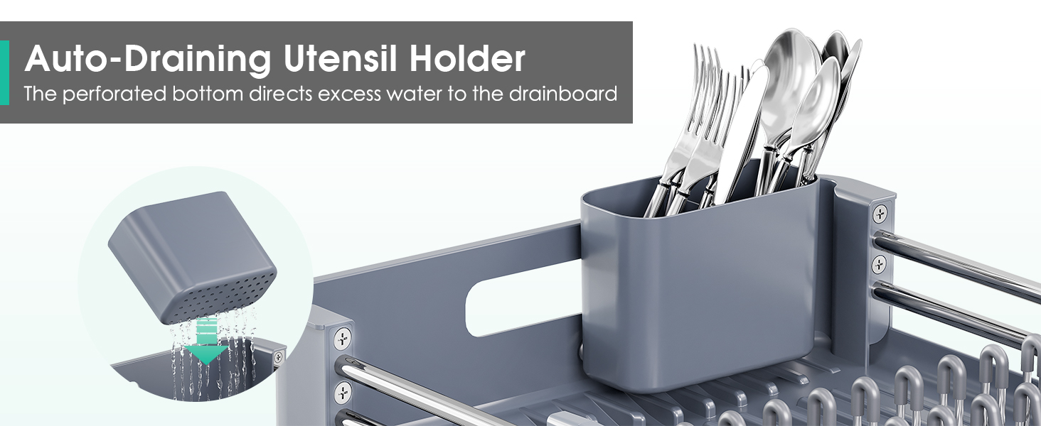 extendable dish drying rack for kitchen counter