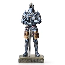 Amazon.co.jp: HDMbigmi国王親衛隊騎士像中世武士装飾樹脂騎士