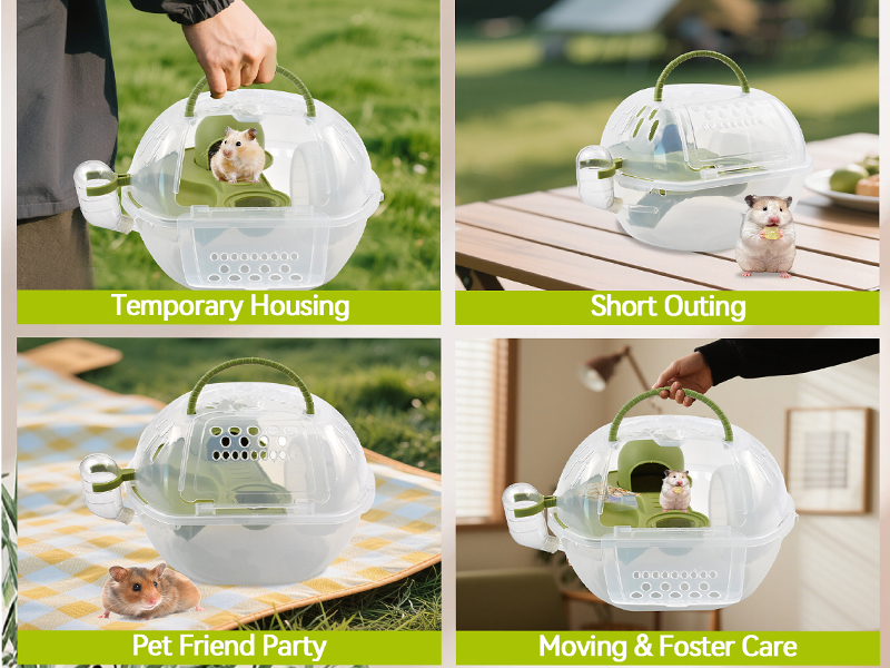 Clear Acrylic Hamster Cage Carrier