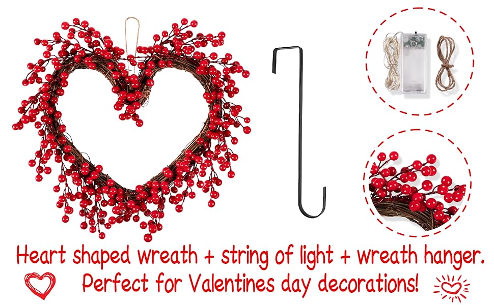 valentine day wreath