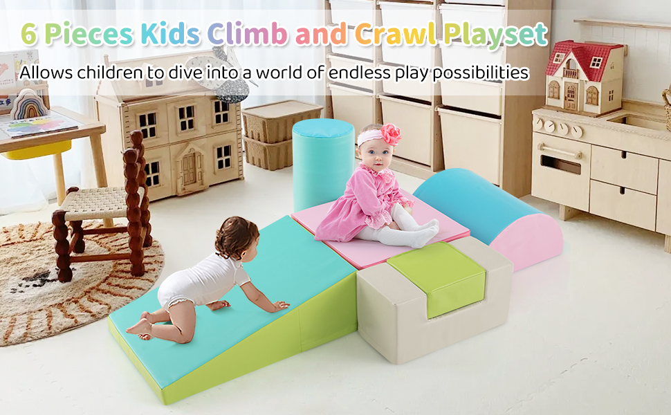 Foam Climbing Blocks for Toddlers 1-3