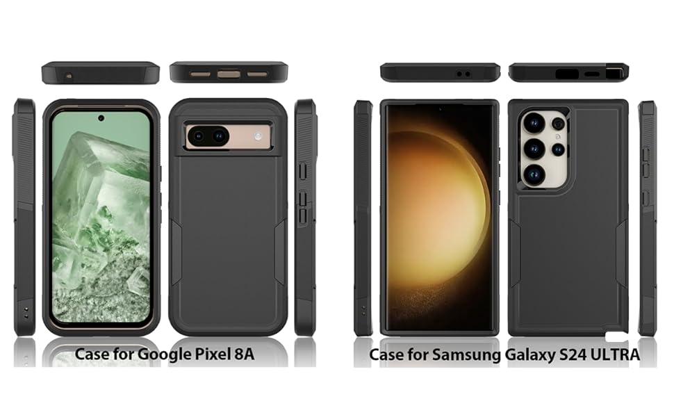 Amazon.co.jp: Google Pixel 8A対応ケースカバー 2 in 1 全面