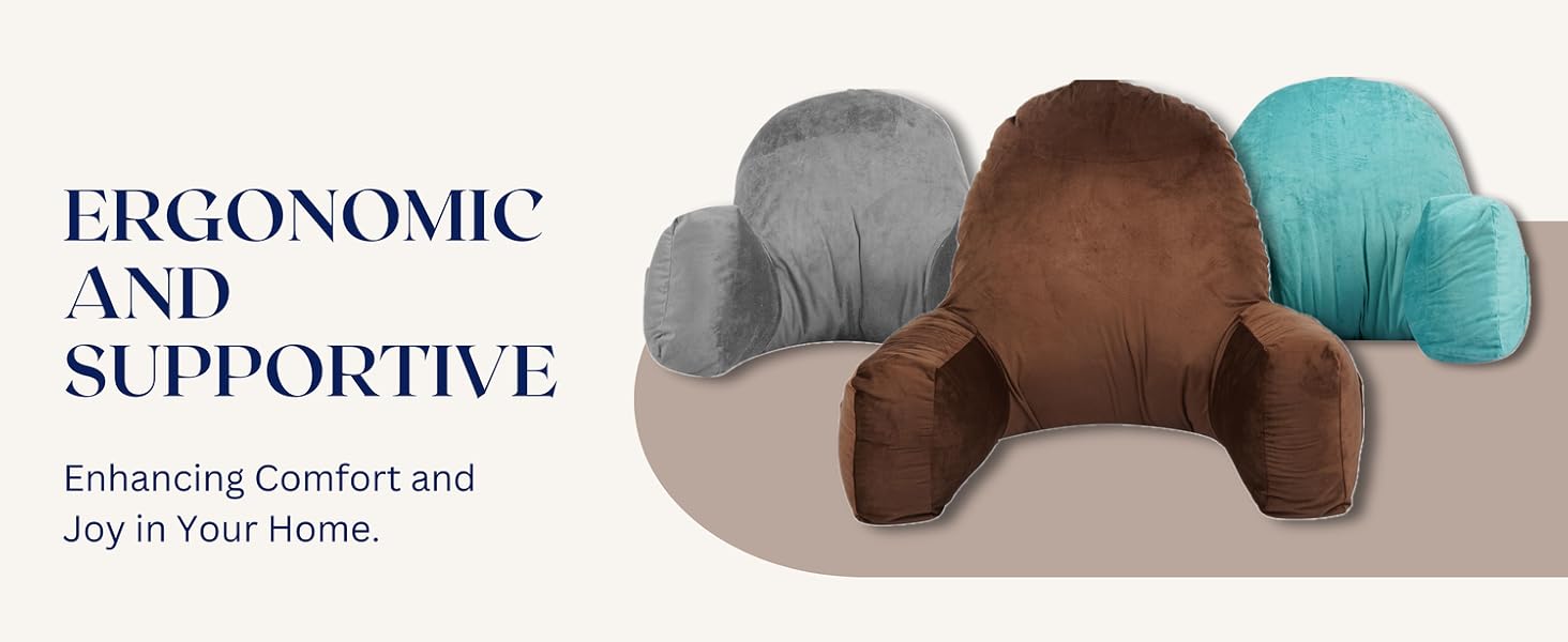 Dormyo Bear Reading Back Support Pillow King Size Back Pain Pillow