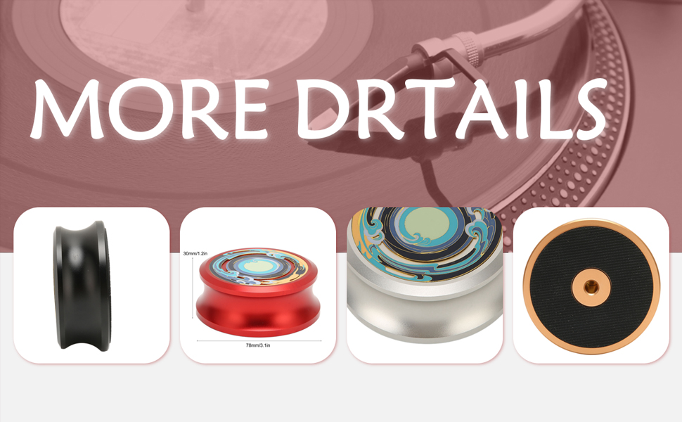 LP Vinyl Turntables Disc Stabilizer