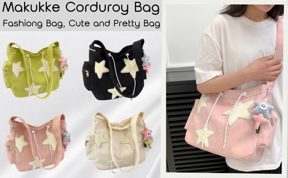 cute corduroy bag shoulder tote