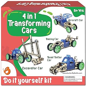 4in1 transforming cars toys for kids motor battery operated cars